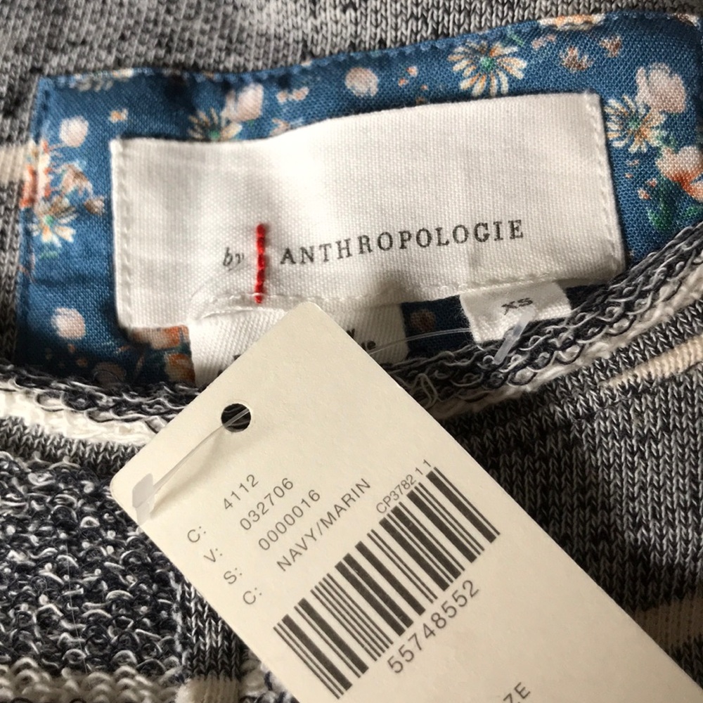 NWT Anthropologie Devin Textured Sweatshirt - Picture 4 of 5